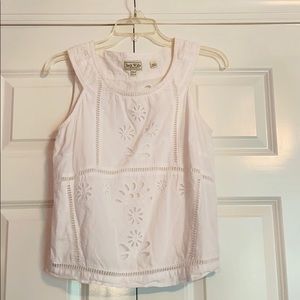 Jack Wills White Eyelet Top NWOT